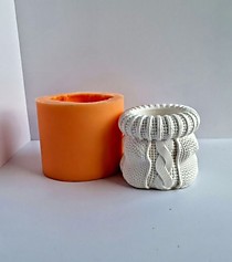 Силиконовая форма Мешочек вязаный 6.5см.