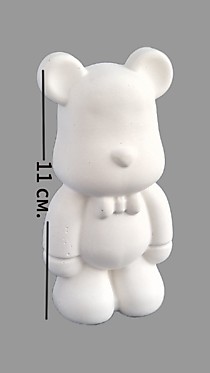 Мишка с бабочкой  в стиле bearbrick 11см.2Д