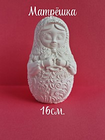 Матрешка с бубликом 16см.