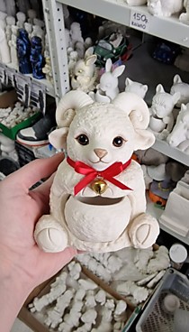 Подсвечник - Барашек 14 см