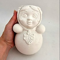 Неваляшка, ваза-карандашница 17см.